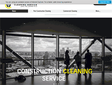 Tablet Screenshot of constructioncleaningservice.com
